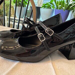 90's Style Patent Vegan Leather Mary Janes from "Call It Spring" NWT.